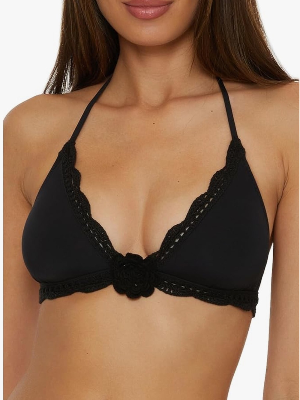 BECCA by Rebecca -Virtue Crochet Flower Halter Top